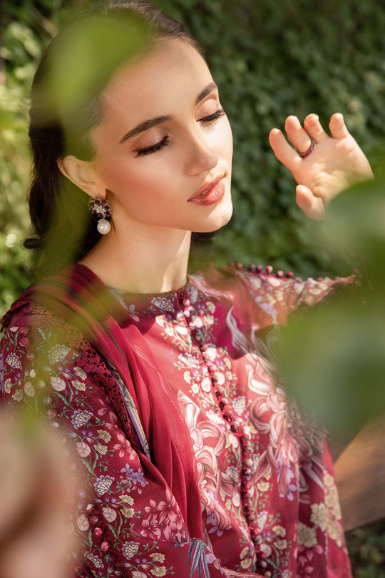 MARIA.B | MPRINTS WITH EMBROIDERED LAWN | UNSTITCHED 3-PIECE SUIT | MPT-2514-B