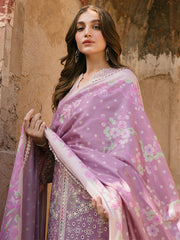 GULABI BAAGH BY BIN ILYAS | PREMIUM MULTI THREAD EMBROIDERED LAWN | UNSTITCHED 3-PIECE SUIT | 155-A