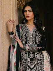 BIN ILYAS | ELEGANTLY FULL HEAVY EMBROIDERED LAWN | UNSTITCHED 3-PIECE SUIT | 156-B