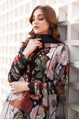 BAROQUE | BEAUTIFULLY MULTI DIGITAL PRINTED LAWN WITH THREAD EMBROIDERED SEQUENCE WORK | UNSTITCHED 3-PIECE SUIT | SF-4065