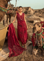 ROUGE BY SAIRA SHAKIRA  "LUXURY EMBROIDERED LAWN 25" UNSTITCHED 3-PIECE SUIT "VALENTINE RED"