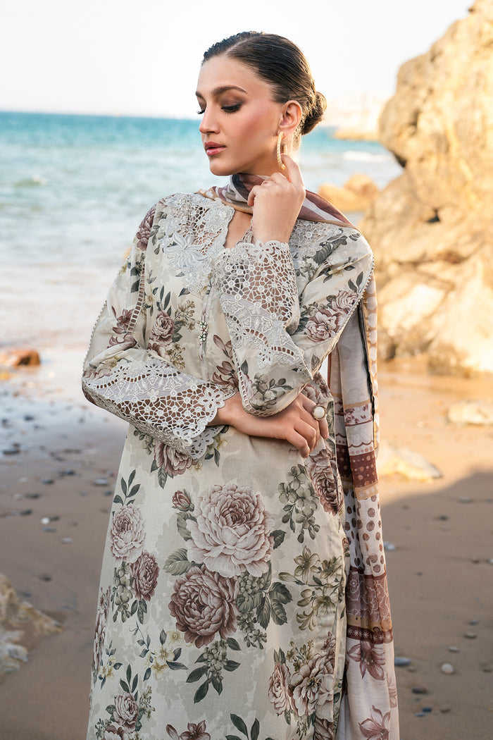 BAROQUE | BEAUTIFULLY ARTICLE | MULTI DIGITAL PRINTED WITH THREAD EMBROIDERED LAWN | UNSTITCHED 3-PIECE SUIT | UF-4126