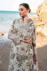 BAROQUE | BEAUTIFULLY ARTICLE | MULTI DIGITAL PRINTED WITH THREAD EMBROIDERED LAWN | UNSTITCHED 3-PIECE SUIT | UF-4126