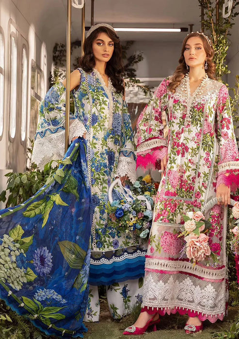 MARIA.B | DIGITAL PRINTED LAWN WITH EMBROIDERED | UNSTITCHED 3-PIECE SUIT |  MPT-2102-B