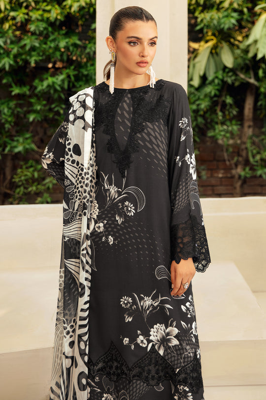 RIWAJ | RAMSHA | LUXURY LAWN DIGITAL PRINTED WITH EMBROIDERED | UNSTITCHED 3-PIECE SUIT | J-403