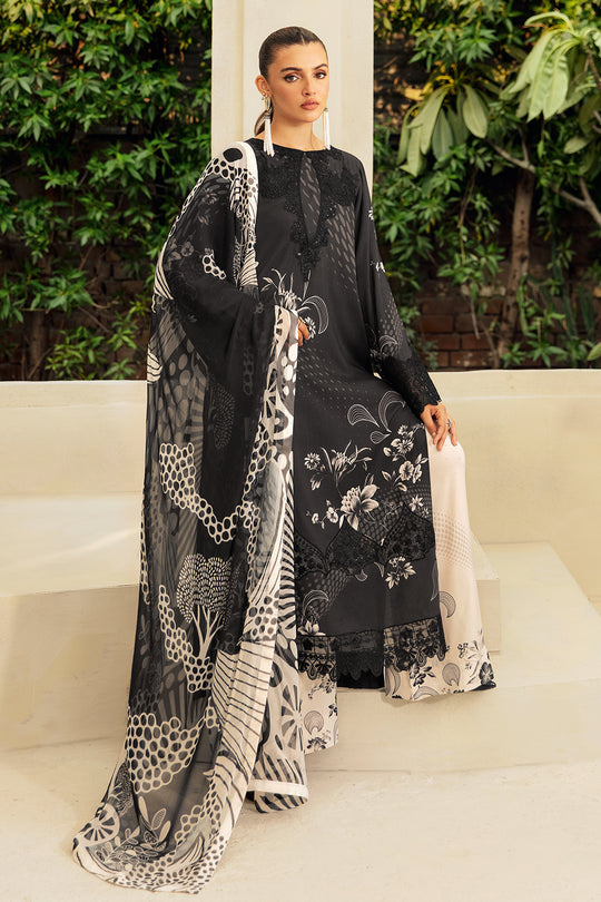 RIWAJ | RAMSHA | LUXURY LAWN DIGITAL PRINTED WITH EMBROIDERED | UNSTITCHED 3-PIECE SUIT | J-403