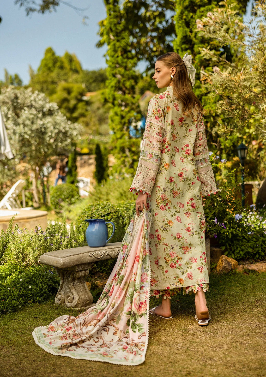 DEAR PARADISE BY ELAF | MULTI DIGITAL PRINTED WITH CHICKENKARI LAWN & HEAVY THREAD EMBROIDERED WORK | UNSTITCHED 3-PIECE SUIT | ELK-04A