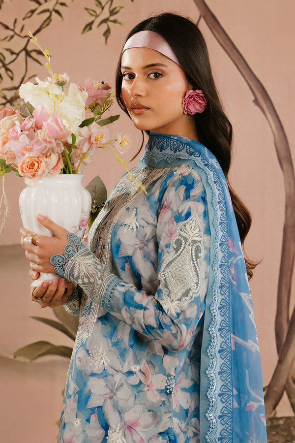 SCILLA BY AYZEL | LUXURY SWISS LAWN | MULTI DIGITAL PRINTED WITH EMBROIDERED | UNSTITCHED 3-PIECE SUIT |  AL-04