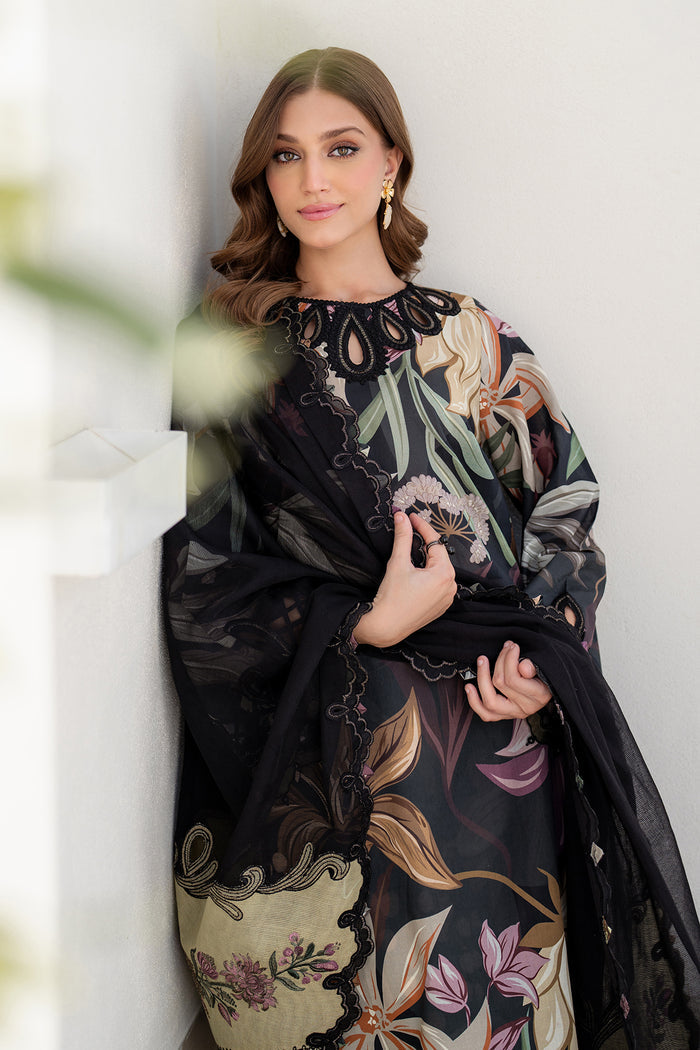 BAROQUE | MULTI DIGITAL PRINTED WITH PREMIUM EMBROIDERED LAWN | UNSTITCHED 3-PIECE SUIT | UF-4090