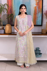 LARA BY RANG RASIYA | BEAUTIFULLY MULTI DIGITAL PRINTED WITH CHICKENKARI LAWN & MULTI THREAD EMBROIDERED WORK | UNSTITCHED 3-PIECE SUIT | RR25V05SCD04