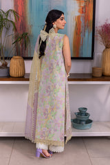 LARA BY RANG RASIYA | BEAUTIFULLY MULTI DIGITAL PRINTED WITH CHICKENKARI LAWN & MULTI THREAD EMBROIDERED WORK | UNSTITCHED 3-PIECE SUIT | RR25V05SCD04