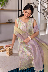LARA BY RANG RASIYA | BEAUTIFULLY MULTI DIGITAL PRINTED WITH CHICKENKARI LAWN & MULTI THREAD EMBROIDERED WORK | UNSTITCHED 3-PIECE SUIT | RR25V05SCD04