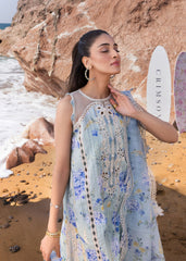 WHO'S THAT GIRL BY CRIMSON | ELEGANTLY MULTI DIGITAL PRINTED WITH FULLY HEAVY SCHIFFLI WORK & HEAVY THREAD EMBROIDERED LAWN | UNSTITCHED 3-PIECE SUIT | D-03-B