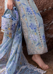 WHO'S THAT GIRL BY CRIMSON | ELEGANTLY MULTI DIGITAL PRINTED WITH FULLY HEAVY SCHIFFLI WORK & HEAVY THREAD EMBROIDERED LAWN | UNSTITCHED 3-PIECE SUIT | D-03-B