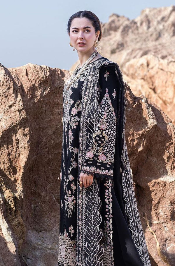 QALAMKAR - FULL MULTI THREAD EMBROIDERED LAWN COLLECTION 2025" - UNSTITCHED 3-PIECE SUIT