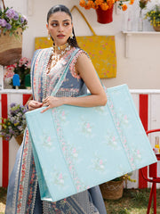 CARNIVAL SUMMER EDITION 25" BY BIN ILYAS | LUXURY CHICKENKARI LAWN FULL HEAVY MULTI THREAD EMBROIDERED WORK | UNSTITCHED 3-PIECE SUIT | D-33-B
