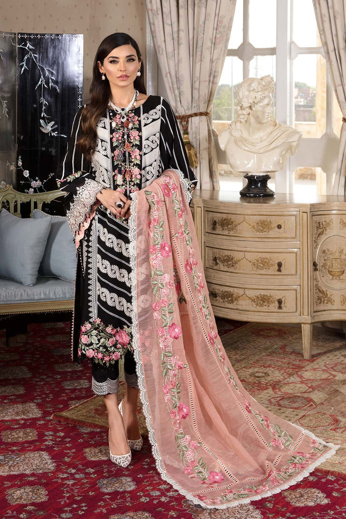 MIDNIGHT BY CRIMSON |  LUXURY LAWN | FULL HEAVY CHICKENKARI EMBROIDERED | UNSTITCHED 3-PIECE SUIT