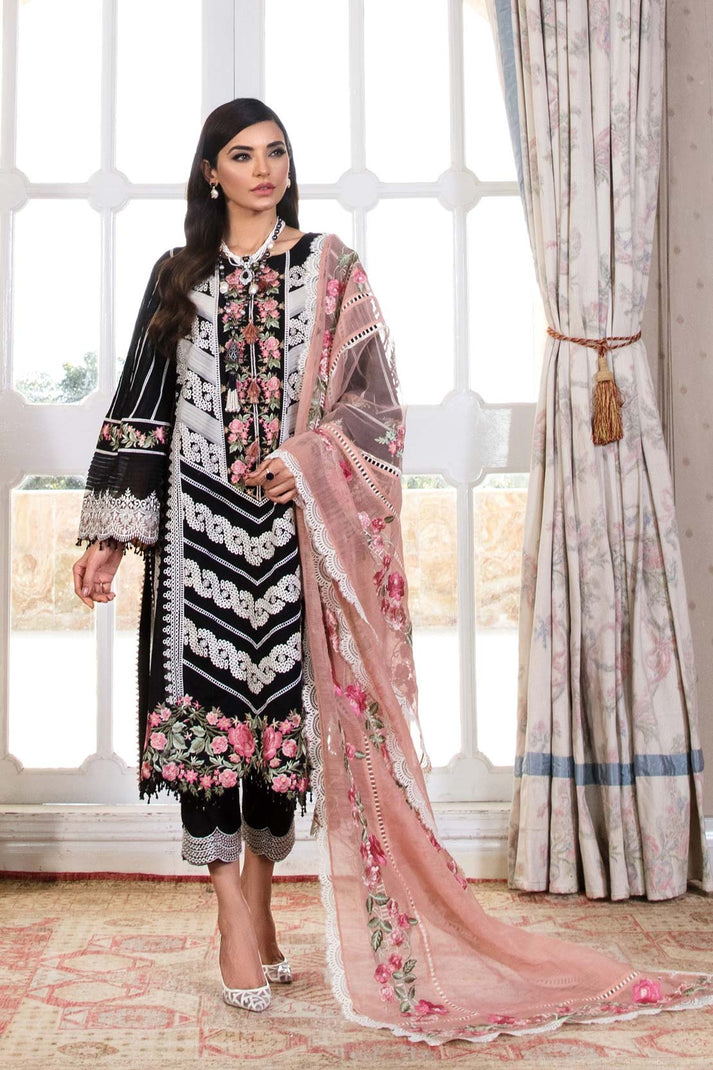 MIDNIGHT BY CRIMSON |  LUXURY LAWN | FULL HEAVY CHICKENKARI EMBROIDERED | UNSTITCHED 3-PIECE SUIT