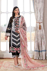 MIDNIGHT BY CRIMSON |  LUXURY LAWN | FULL HEAVY CHICKENKARI EMBROIDERED | UNSTITCHED 3-PIECE SUIT