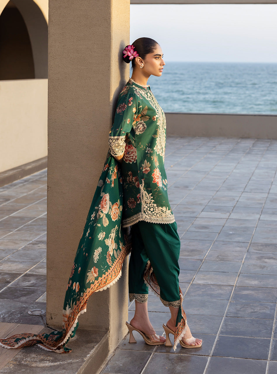 VELINA BY ZAINAB CHOTTANI | LUXURY MULTI DIGITAL PRINTED LAWN WITH HEAVY THREAD EMBROIDERED WORK | UNSTITCHED 3-PIECE SUIT | DC-01-UNS