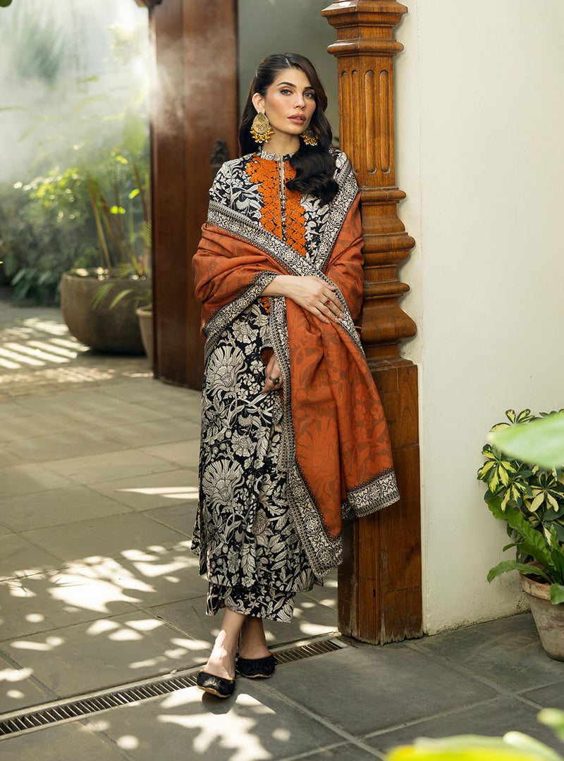 MYSHA BY ZAINAB CHOTTANI | ELEGANTLY DIGITAL PRINTED WITH EMBROIDERED SWISS LAWN | UNSTITCHED 3-PIECE SUIT