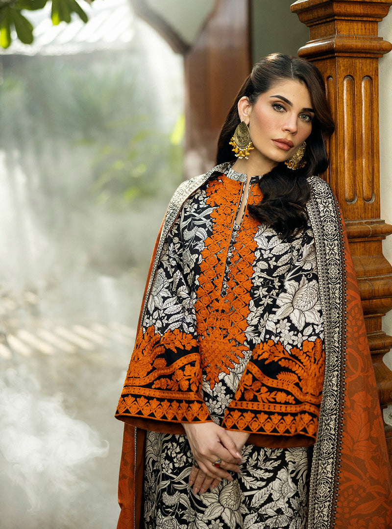 MYSHA BY ZAINAB CHOTTANI | ELEGANTLY DIGITAL PRINTED WITH EMBROIDERED SWISS LAWN | UNSTITCHED 3-PIECE SUIT