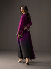 PLUM DUSK BY ZAINAB CHOTTANI | LUXURY MULTI DIGITAL PRINTED TWO TONE SHADES SILK DRESS |  UNSTITCHED 3-PIECE SUIT