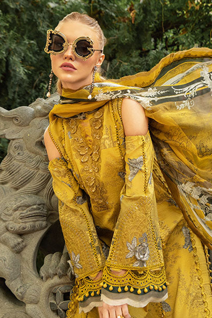 MARIA B YELLOW BUTTERFLY | M PRINTS | EMBROIDERED LAWN SUIT MARIA B YELLOW BUTTERFLY | M PRINTS | EMBROIDERED LAWN SUIT
