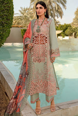 ORCHID BY RANG RASIYA CARNATION LUXURY LAWN LAZER CUT WORK WITH HEAVY EMBROIDERED - UNSTITCHED 3-PIECE SUIT