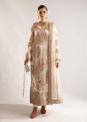 HUSSAIN REHAR - EURU | LUXURY ORGANZA HANDMADE EMBROIDERED UNSTITCHED SUIT