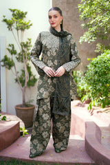 BAROQUE | LUXURY LAWN DIGITAL PRINTED WITH HEAVY EMBROIDERED|UNSTITCHED 3-PIECE SUIT |UF-764