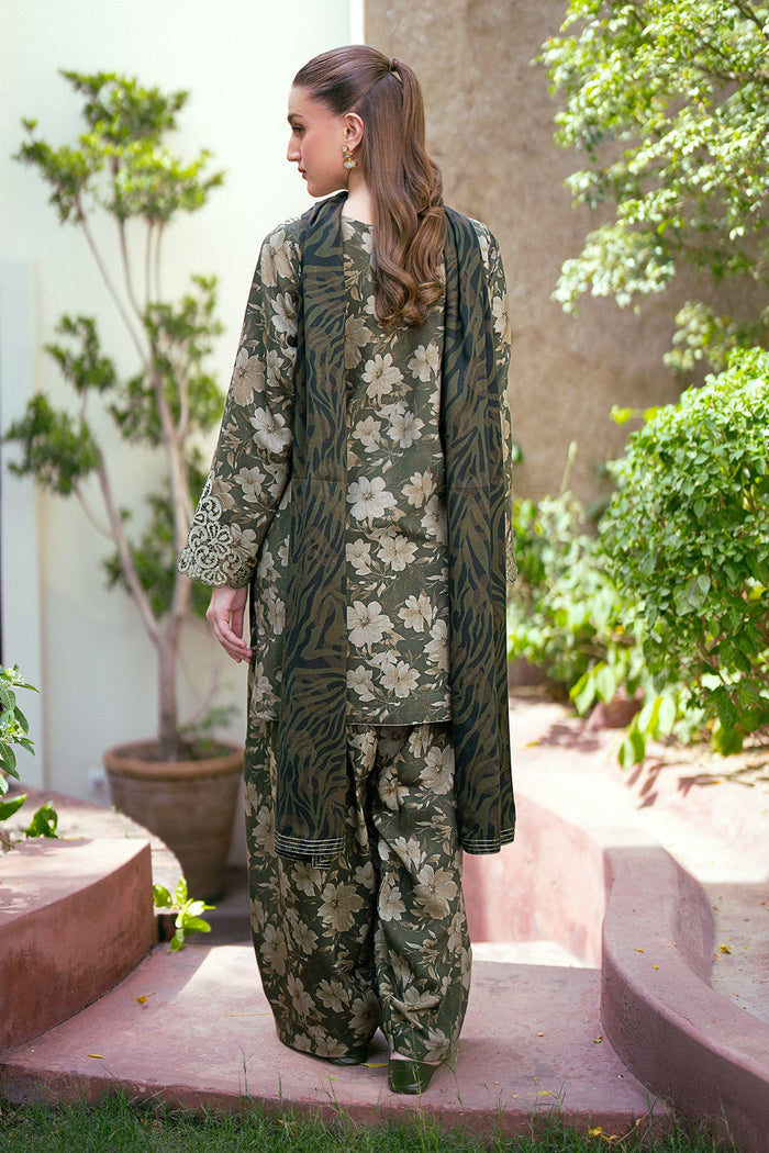 BAROQUE | LUXURY LAWN DIGITAL PRINTED WITH HEAVY EMBROIDERED|UNSTITCHED 3-PIECE SUIT |UF-764