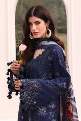 BAROQUE | ELEGANTLY ARTICLE | CHICKENKARI LAWN | FULLY HEAVY THREAD EMBROIDERED WORK WITH LAZER CUT DESIGN WORK UNSTITCHED 3-PIECE SUIT | EL-D07