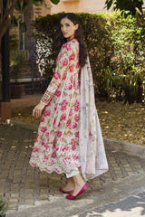 IZNIK | DIGITAL PRINTED LAWN CHICKENKARI WORK WITH HEAVY EMBROIDERED | UNSTITCHED 3-PIECE SUIT