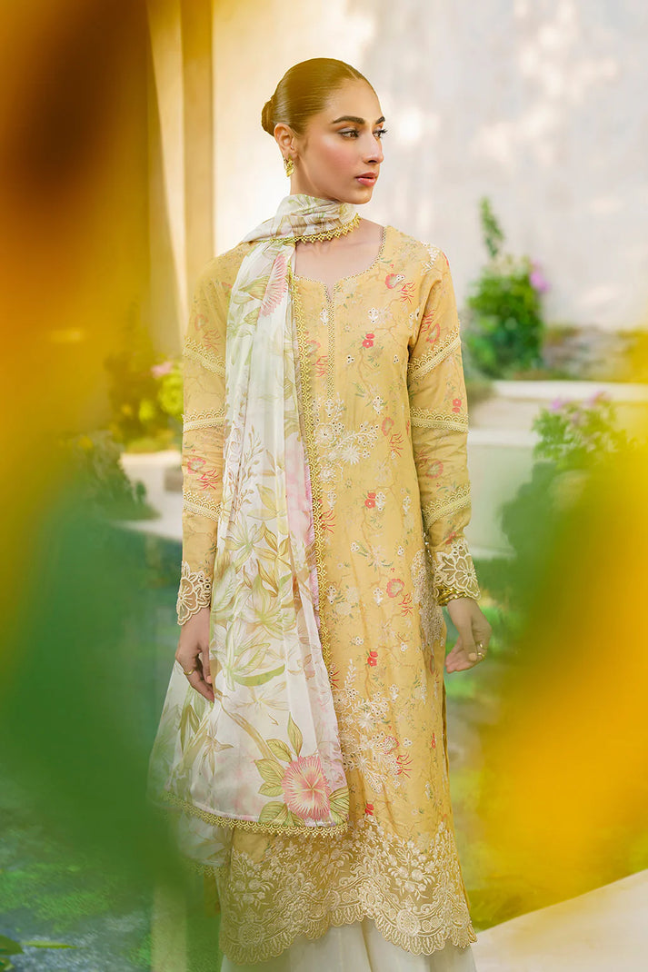 IZNIK | LUMINARY CHIKANKARI | EMBROIDERED & DIGITAL PRINTED LAWN | UNSTITCHED 3 PIECE SUIT