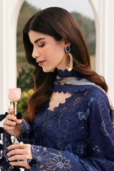 BAROQUE | ELEGANTLY ARTICLE | CHICKENKARI LAWN | FULLY HEAVY THREAD EMBROIDERED WORK WITH LAZER CUT DESIGN WORK UNSTITCHED 3-PIECE SUIT | EL-D07