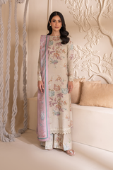 IZNIK |ELEGANTLY DIGITAL PRINTED LAWN WITH EMBROIDERED - UNSTITCHED 3-PIECE SUIT