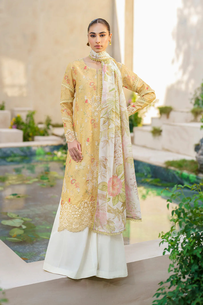 IZNIK | LUMINARY CHIKANKARI | EMBROIDERED & DIGITAL PRINTED LAWN | UNSTITCHED 3 PIECE SUIT