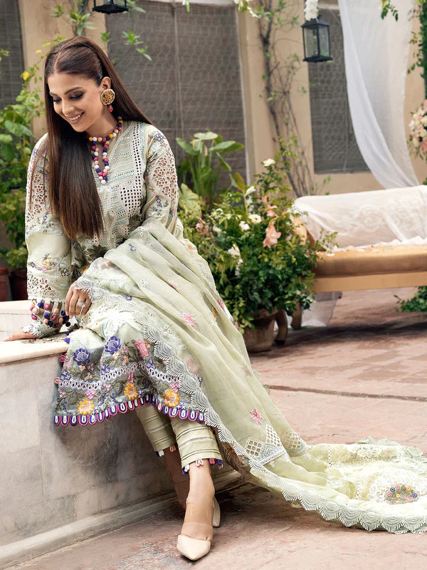 TUSCAN SUNSET BY MARYAM HUSSAIN - LUXURY LAWN FULL HEAVY EMBROIDERED - UNSTITCHED 3-PIECE SUIT