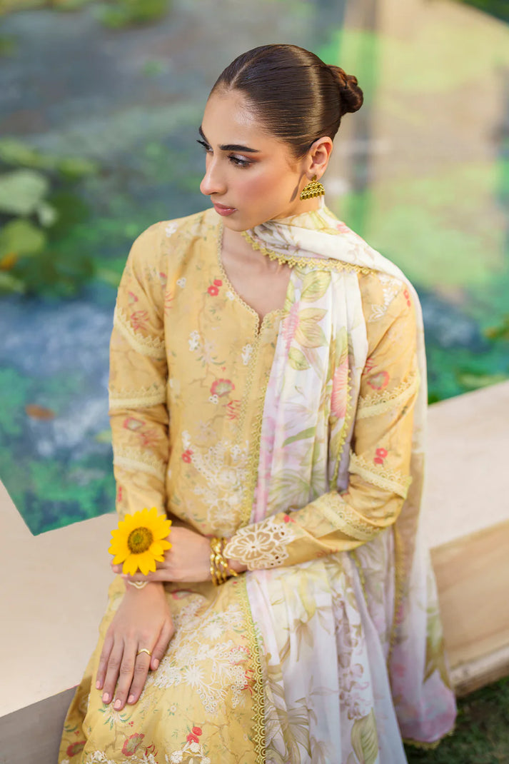 IZNIK | LUMINARY CHIKANKARI | EMBROIDERED & DIGITAL PRINTED LAWN | UNSTITCHED 3 PIECE SUIT