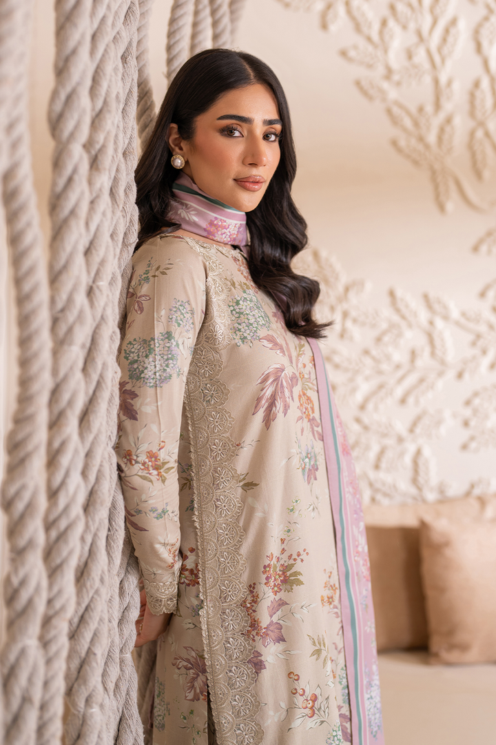 IZNIK |ELEGANTLY DIGITAL PRINTED LAWN WITH EMBROIDERED - UNSTITCHED 3-PIECE SUIT