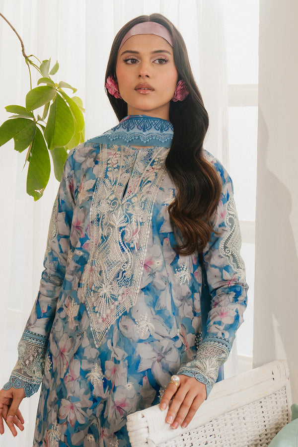 SCILLA BY AYZEL | LUXURY SWISS LAWN | MULTI DIGITAL PRINTED WITH EMBROIDERED | UNSTITCHED 3-PIECE SUIT |  AL-04