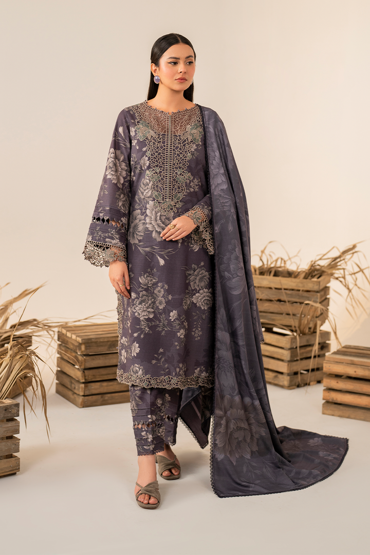 IZNIK - LUXURY DIGITAL PRINTED LAWN WITH EMBROIDERED - UNSTITCHED 3-PIECE SUIT - UE-349