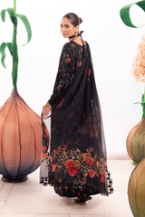 DAHLIA BY IZNIK | DIGITAL PRINTED & CHICKANKARI EMBROIDERED LAWN | UNSTITCHED 3-PIECE SUIT | DL-08 ENCHANT