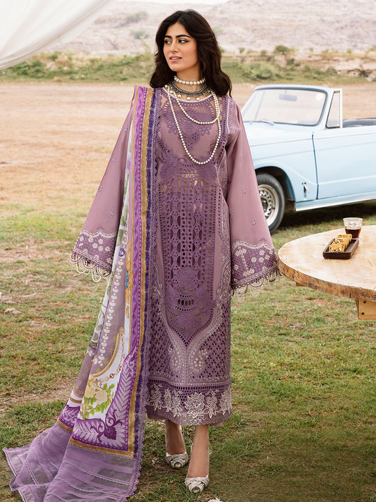 BIN ILYAS | LUXURY CHICKENKARI WORK WITH HEAVY EMBROIDERED | UNSTITCHED 3-PIECE SUIT | 713 - A