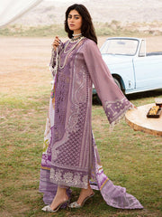 BIN ILYAS | LUXURY CHICKENKARI WORK WITH HEAVY EMBROIDERED | UNSTITCHED 3-PIECE SUIT | 713 - A