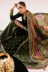 JAZMIN | LUXURY VELVET COLLECTION | FULLY HEAVY THREAD EMBROIDERED SEQUENCE WORK & HANGING TASSELS WORK | UNSTITCHED 3-PIECE SUIT | CVF-D09-0 | DHANI