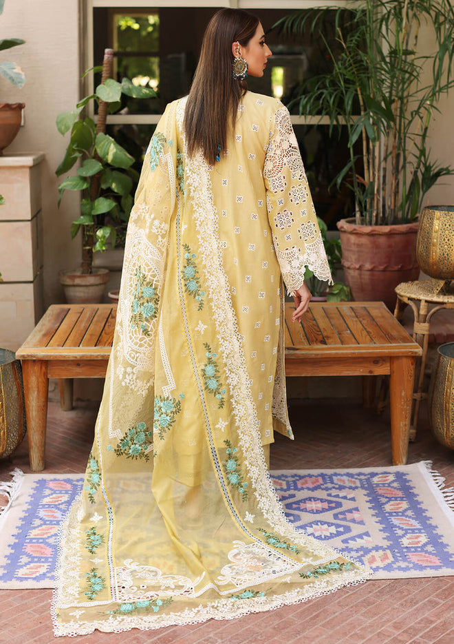 Crimson Chickenkari yellow Luxury Lawn Collection Replica