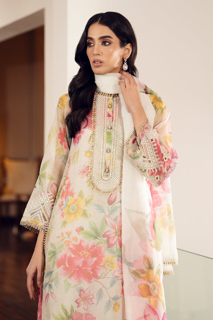 BAROQUE - DIGITAL PRINTED SWISS LAWN WITH HEAVY EMBROIDERED COLLECTION - UNSTITCHED 3-PIECE SUIT-UF-510