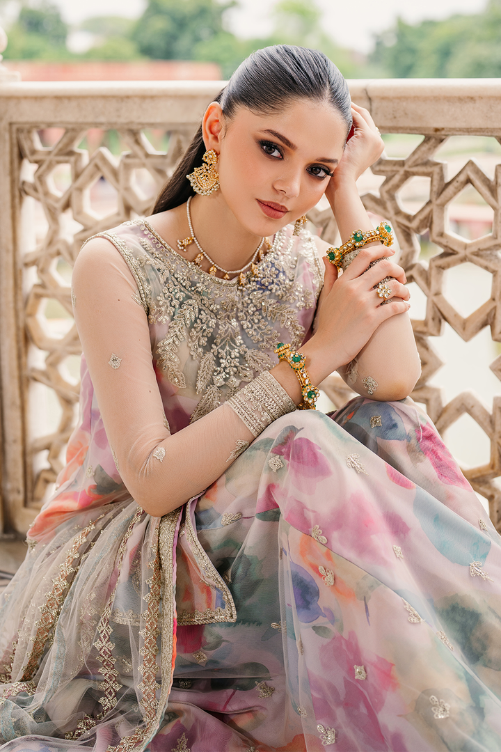 IZNIK | LUXURY LAWN MULTI DIGITAL PRINTED WITH FULL EMBROIDERED UNSTITCHED 3-PIECE SUIT | UE-312 PRINTED GEORGETTE